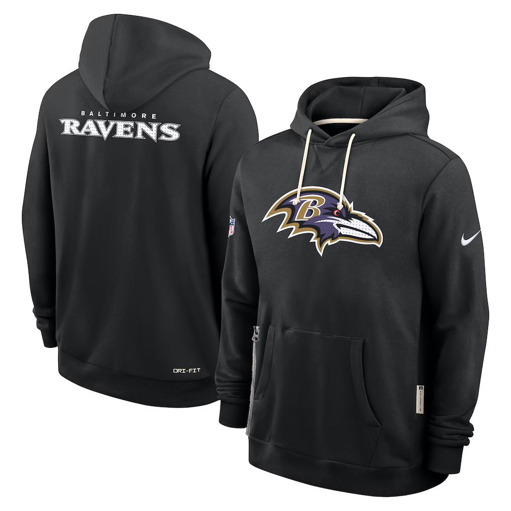 Men 2026 NFL Baltimore Ravens hoodie black 01